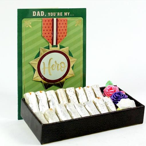 Kaju Roll with Greeting Card